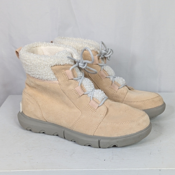 Sorel Explorer Carnival Lace Up Waterproof Suede Winter Boots - Picture 1 of 7